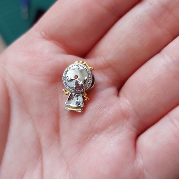 925 Sterling Silver Cogsworth Charm - Picture 8 of 8